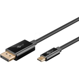GOOBAY 75704 - Cable adaptador USB C > DP, 4K 60 Hz, 1,0 m.