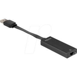 DELOCK 66245 - Tarjeta de red, USB tipo A, Gigabit Ethernet, 1x RJ45
