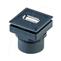 SCHLEGEL OKJ USB - Conector hembra USB a conector macho aéreo - tipo a, negro
