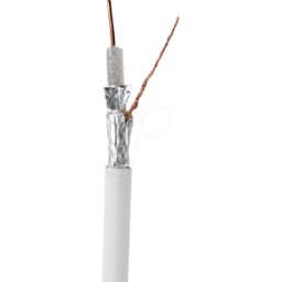 NEDIS N CSBG4050WT250 - Cable de antena en rollo, 4G / LTE Secure, 25.0m, blanco