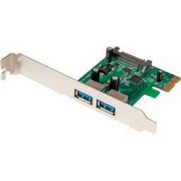 STARTECH.COM ST PEXUSB3S24 - Tarjeta PCIe, 2 puertos USB 3.0, opción de perfil bajo
