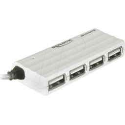 DELOCK 87445 - USB2-Hub (4 puertos), sin fuente de alimentación