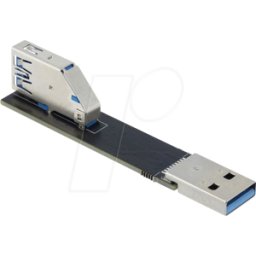 DELOCK 67421 - Adaptador USB 10 Gbps USB Tipo-A hembra a macho girado 90° hacia