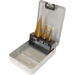 SINTRON BOHRERSATZ S3 - Juego de brocas escalonadas, HSS, 4,0 - 32,0 mm, 3 piezas