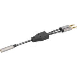 MANHATTAN 356121 - Cable para auriculares, conector jack de 3,5 mm a 2 conectores m