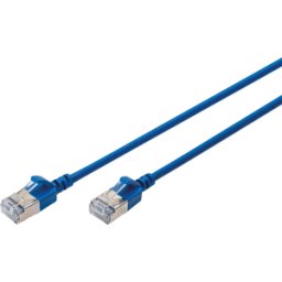 DIGITUS DIGI 1632A015SB - Cable de interconexión Cat.6a F-FTP Slim, 1,5 m, azul