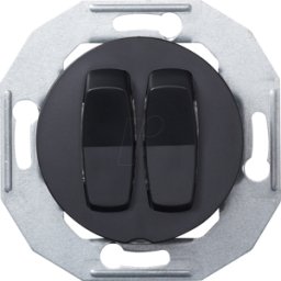 ELSO WDE011216 - Interruptor de serie con placa central, negro, UP, Renova