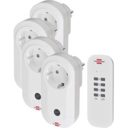 BRENNENSTUHL BRE 1507050 - Set de enchufes inalámbricos 4 + 1