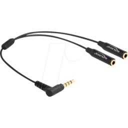 DELOCK 66242 - Cable de audio, conector jack de 3,5 mm de 4 patillas > conector