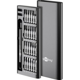 GOOBAY 77835 - Destornillador de precisión, 48 piezas, con soporte magné