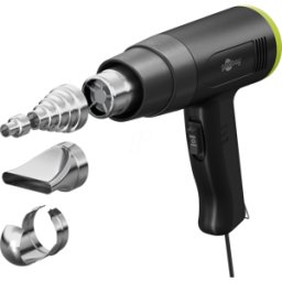 GOOBAY 77821 - Pistola de aire caliente 1500 W / 230 V, 2 pasos (200/500 grados