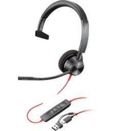 HEWLETT PACKARD HP 8X215AA - Auriculares, Blackwire 3310, mono, USB-C +USB-C/a