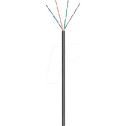 GOOBAY 57196 - Cable de red para exteriores CAT.5e, U/UTP, 100 m, negro