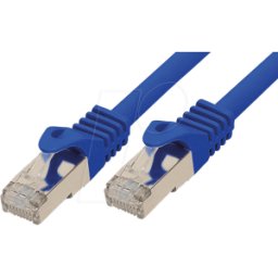 SHIVERPEAKS SHVP 75526-B - Cable de conexión de 20m - Cat.7 Raw cable azul