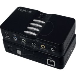 LOGILINK UA0099 - Tarjeta de sonido, externa, Sound Box 7.1, USB 2.0
