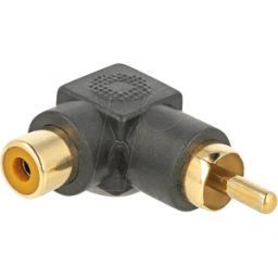 DELOCK 66168 - Adaptador Audio Cinch plug > Enchufe Cinch 90° en ángulo