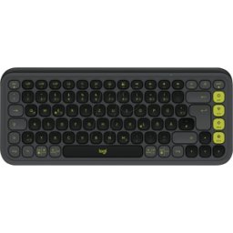 LOGITECH POPIKSW - Teclado, Bluetooth, negro-verde, QWERTY