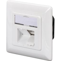 DIGITUS DN90081 - Caja de red, Cat.6a, doble, empotrado