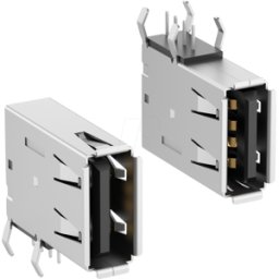 FISCHER ELEKTRONIK FIS USB 2 A 90 V - Conector hembra USB 2.0 tipo A.