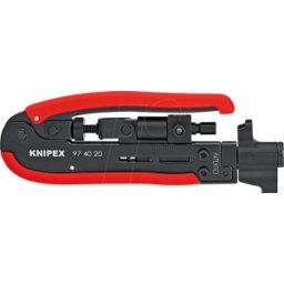 KNIPEX KN 97 40 20 - Herramienta de compresión, 175 mm, para conectores macho