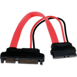 STARTECH.COM ST SLSATAADAP6 - Cable SLIM Sata Bu. > SATA ST., 15 cm, rojo
