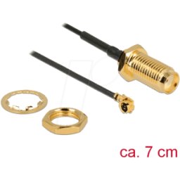 DELOCK 89433 - Cable de antena RF, conector hembra SMA > conector macho MHF® I,