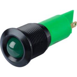 APEM APM Q16P1B G12E - Lámpara de señalización LED, verde, 12 V, 1