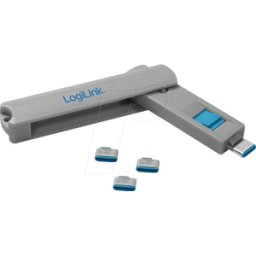 LOGILINK AU0052 - Bloqueo de puerto USB-C (1 llave, 4 cerraduras)