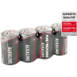 ANSMANN ANS RED 4XBABY - Red, pila alcalina, C (Baby), paquete de 4