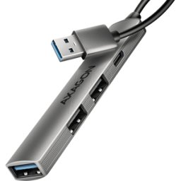 AXAGON AXG HUE-STA - USB 3,0, hub de 4 puertos, 3x A, 1x C, cable USB-A, 12 cm