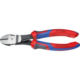 KNIPEX KN 74 12 180 - Alicates de corte diagonal de fuerza, 180 mm, cabeza pulida