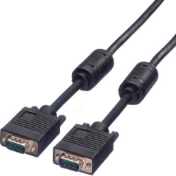 ROLINE 11045256 - Cable monitor VGA Conector VGA de 15 pines, ferrita, 720p, 6 m.