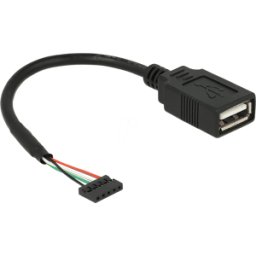 DELOCK 84831 - Cable USB 2.0, barra de clavijas en a, 0,15 m