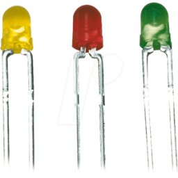 KINGBRIGHT LED 5MM 12V GN - LED de 5 mm, con cable, 12 V, verde, 20 mcd, 60°.