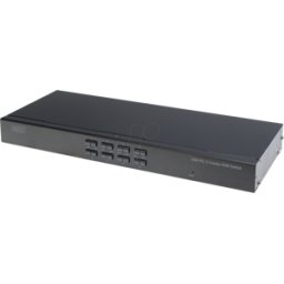 DIGITUS DIGI DS-23200-2 - Conmutador KVM, 8 puertos, VGA, para consolas KVM en cascada