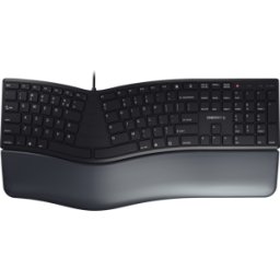 CHERRY JK-4500EU-2 - Teclado, USB, negro, ergonómico, diseño: NOSOTROS