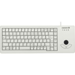 CHERRY G84-5400LUMEU-0 - Teclado, USB, gris, compacto, ratón de bola, US