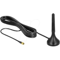 DELOCK 12583 - Conector 1 - 2 dBi de la antena LTE SMA rígido omnidirecc