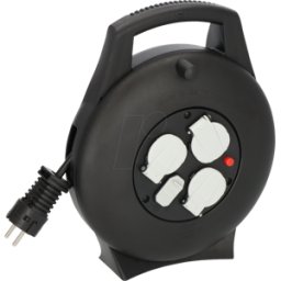 BRENNENSTUHL BRE 1093900600 - Mini carrete de cable, caja de cable Vario Line, USB, cable de 1