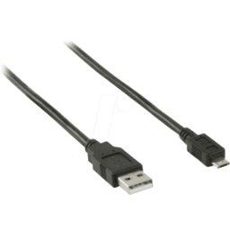 NEDIS N CCGB60500BK20 - Cable USB 2.0, conector a > conector Micro-B, 2 m, negro