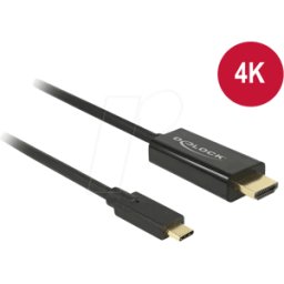 DELOCK 85260 - Conector USB C a conector HDMI, modo DP Alt, 3 m..