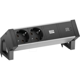 BACHMANN BACH 937.302 - Toma de corriente de mesa DESK 2, doble, USB C 30W.