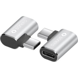 SONERO SON X-UA132 - Adaptador clavija USB 4.0 C > toma C, plata