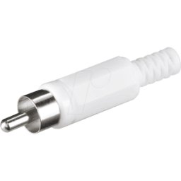 FREI CSP WS - Conector RCA, codificación de color blanco, hexagonal