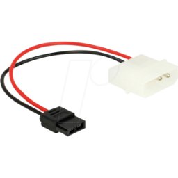 DELOCK 85638 - Cable de alimentación Molex 4 pines macho a Slim SATA de 6 pines