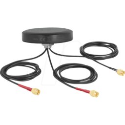 DELOCK 12676 - Antena WLAN LTE-MIMO, 3 conectores SMA, exterior