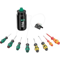 WERA 05100028001 - Juego de destornilladores, Kraftform XL Bottle Set, 17 piezas
