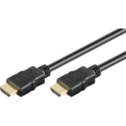 GOOBAY 80101 - Cable suave HDMI de alta velocidad, 4K 60Hz, negro, 1,0 m.