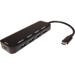 VALUE 14995039 - Concentrador USB 3.0 de 4 puertos, USB-C a 4 USB 3.0 tipo a, con