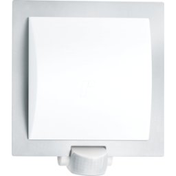 STEINEL 566814 - Luz de pared, L20, E27, plata, IP44